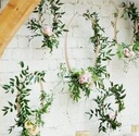Bamboe ring Borduurring Flowerhoop ca. 20 cm /stuk Bamboo bloemenring