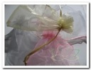 Giftbag organza Rose 9*13 cm cadeauzakje,bruiloftbedankje