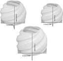 Spiraalbol Siliconenmal maat M 6.5 * 7.1 cm  / st voor Epoxy Resin, kaarsen, zeep enz  zonder accessoires