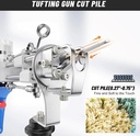 Startpakket Tuften incl materialen, Tuftpistool en Trimmer voor Tuften 220V BLAUW app voor levertijd