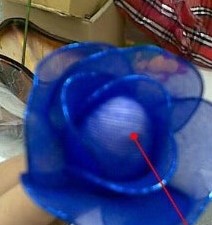 Styropor bolletjes, 2 cm eivorm voor nylon bloemen ca. 18-20 st piepschuim tempex isimo