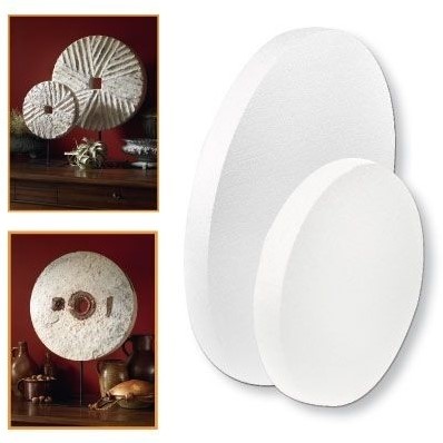 Styropor schijf 50 cm diameter met rond gat Piepschuim molensteen ca. 7cm