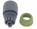 Watersnelkoppeling + waterSTOP 1/2 '' - 5/8 direct op slang of kraan
