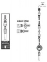 Watersnelkoppeling + waterSTOP 1/2 '' - 5/8 direct op slang of kraan