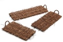 Natuurlijk dienblad rechthoek 'Twiggy' 50cm  / st Kan ook hangen 50x22cm