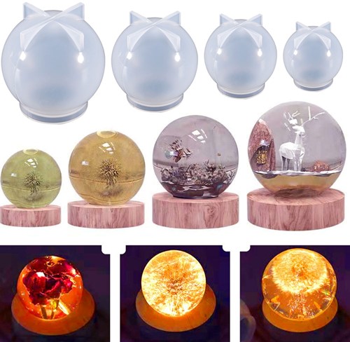 Siliconenmal Bol Bal Rond 45 mm / per stuk voor Epoxy Resin, Zeep, Kaarsen excl decoraties