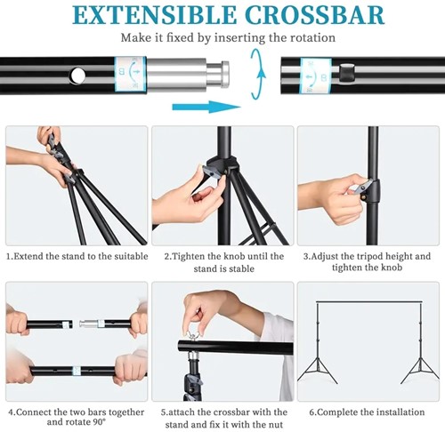 Standaard frame voor Flowerwall of fotoshoot ca. 2*2m MET TAS Flower wall stand, verstelbaar, demontabel