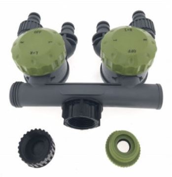 Waterkraanadapter waterverdeler 5-voudig 1/2 '' en 3/4 direct op slang of kraan