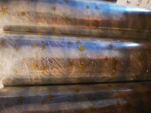 Cellofaan Folie rol Sterren kerst opdruk 3 rollen 70cm X 5meter Uit assortie