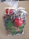 Herfstmix dennenappel deco mix Naturel/Rood 