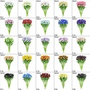 Tulp Tulpen 33cm bundel Antraciet Grijs F26 / Bundel ca. 10st Real Touch foam