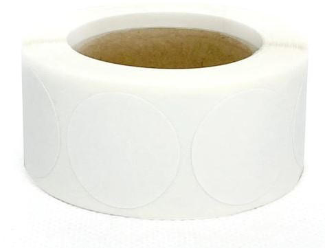 Sluitstickers Wit Blanco labels 2,5 cm 500 stuks