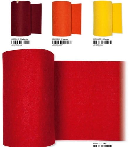 Viltband 68 Oranje 20 cm rol 3 meter