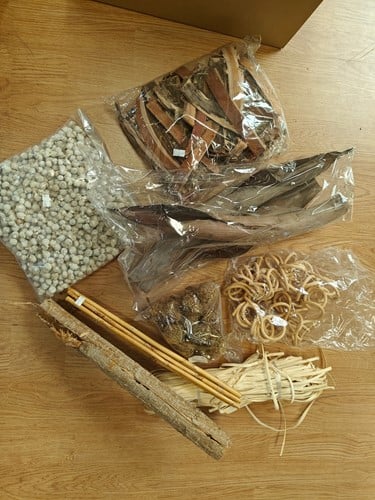 Mysterybox natuurlijke EN bloemschik en decoratiematerialen 