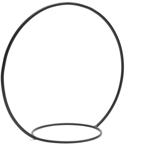 Metalen frame Ring met ring Zwart ca. 50 cm