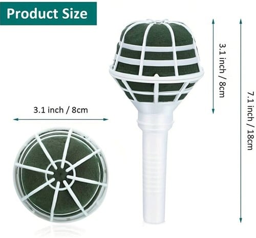 Bridy Lady Temara bruidsboekethouder oase voor verse bloemen 8 cm