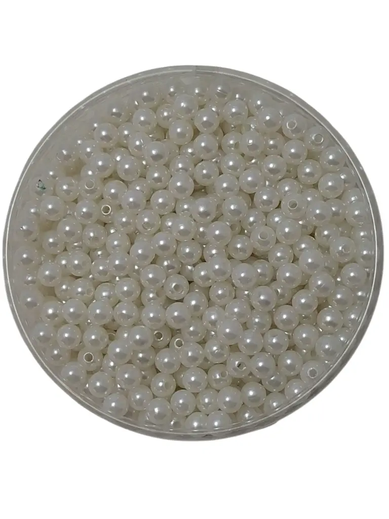 Rijgparels Wit 8 mm WM Pot 300 gram WM 28