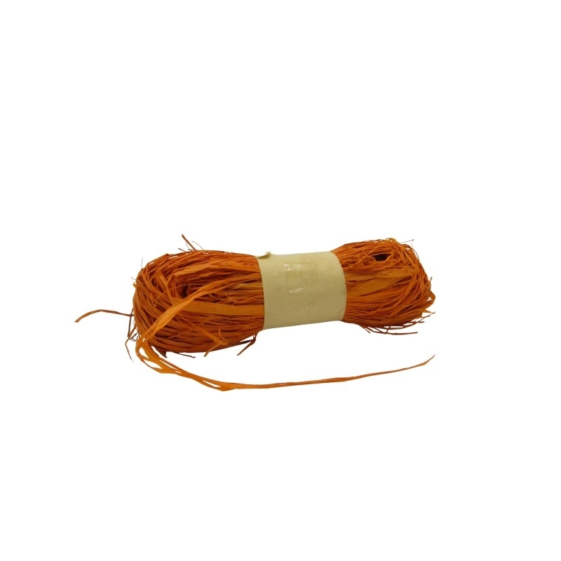 Raffia Oranje 50g - Natuurlijk Bindmateriaal voor Bloemwerk & Decoratie 
