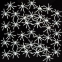 Decoratie Glow in the dark spin 50 stuks