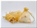 Cadeauzakje giftbag Organza Golden Butterfly Goud 7x9 cm