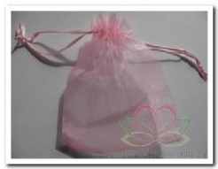 Cadeauzakje giftbag Organza Rose 9x13 cm