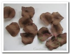 Blad Zijden blaadjes rozenblaadjes Bruin