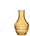 Gekleurd Glazen Flesje Milano Oker Ø6 cm H10 cm per stuk