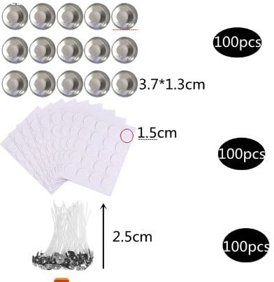 Aluminiumcupjes Ronde waxinelichtjes 100 stuks