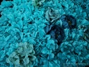 Flowerwall 40x60 cm 3D Blue Kant en Klaar