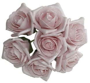 Foamroos Emilia Antique Soft Pink doos 42 stuks