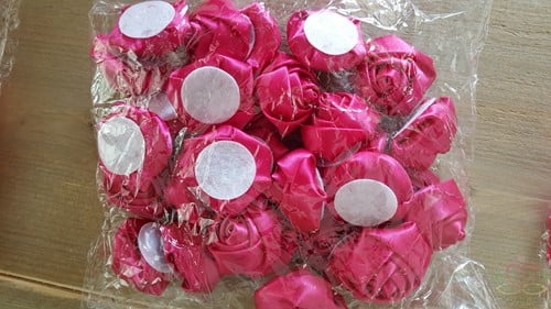 Satijnroos voor Broche Bruidsboeket Azalea D 3,5-4 cm 10 stuks