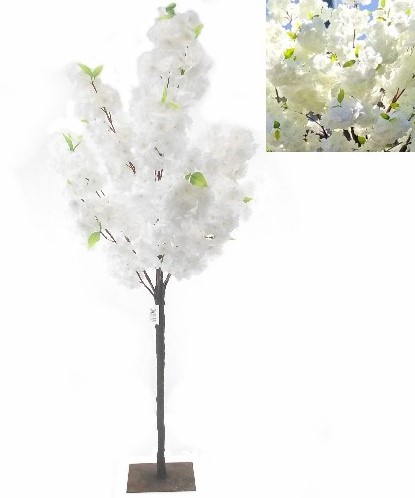 Bloesemboompje Ivory Zijdenbloem 120 cm 