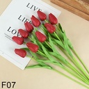 Tulpen Rood Real Touch Foam 33 cm Bundel ca. 10 stuks