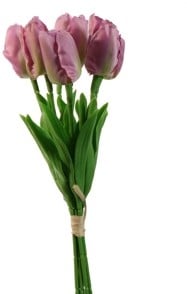 Tulpen Lavendel Zijden Merk: PURE 33 cm Bundel 5 stuks