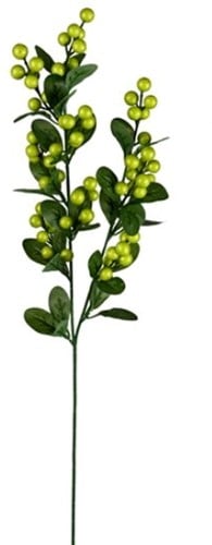 Bessentak Groen Kunstbloem 70 cm per stuk