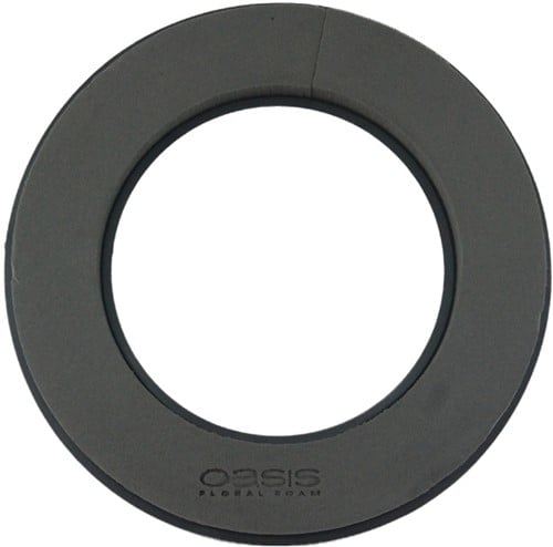 OASIS® Eychenne® All Black™ Krans 40 cm per stuk zwart steekschuim oase voor verse, kunst en droogbloemen