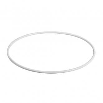 Metalen ring Wit gelakt 35 cm per stuk
