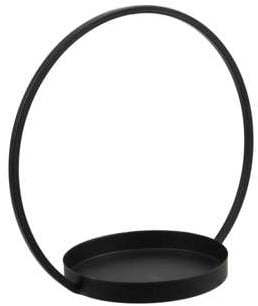 Metalen frame Ring met schaal voor steekschuim of windlicht 24,5x14x22 cm per stuk