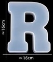 Siliconenmal Letter R voor Epoxy resin, zeep en kaarsen 16 cm per stuk