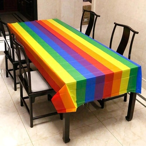 Tafelkleed Regenboog 137x274 cm per stuk