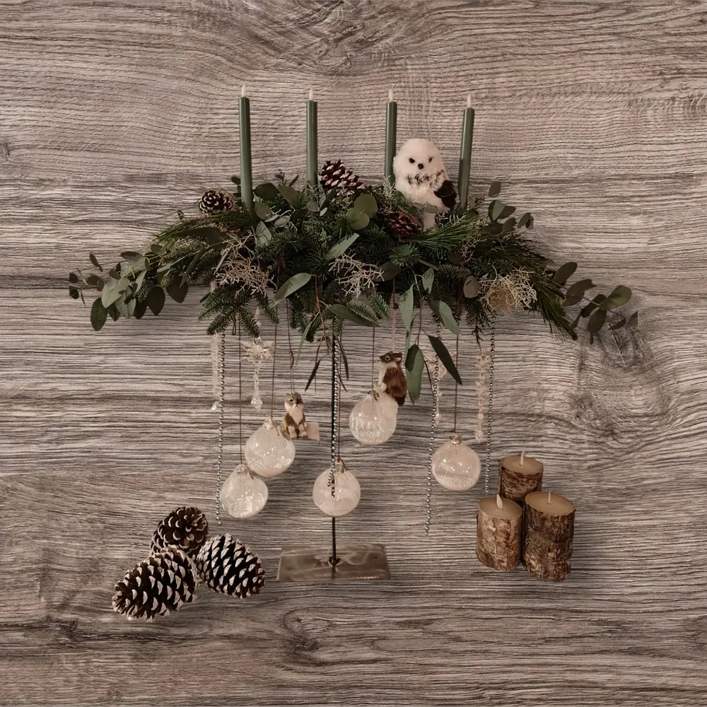 Metalen frame Bloemstukhouder hoge standaard met plaat 20x10x50 cm 8mm Zwaardere uitvoering