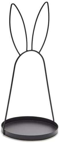 Dienblad metalen frame Haas Konijn Bunny Ear 40 cm hoog Ø18 cm 
