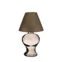 Glazen lamp Amber voor waxinelichtje smoke grey  Ø9 h.16 cm 