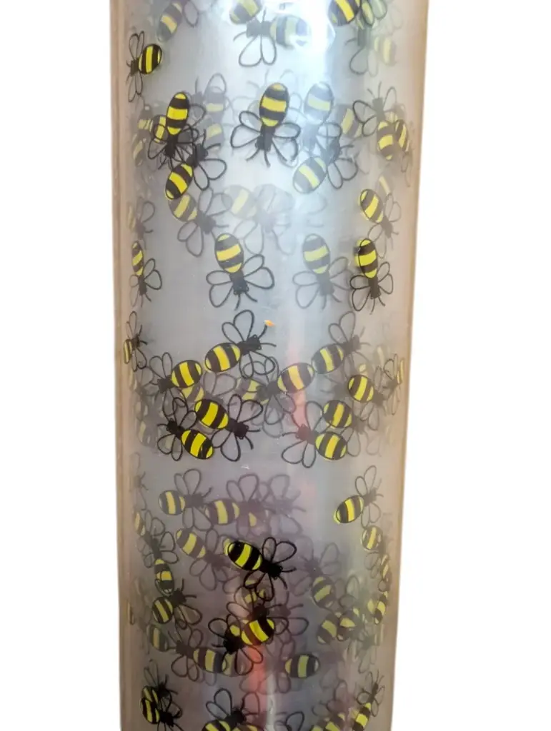 Cellofaanfolie Bloemenfolie Inpakfolie Bij Geel/Zwart 80cm x 100 m