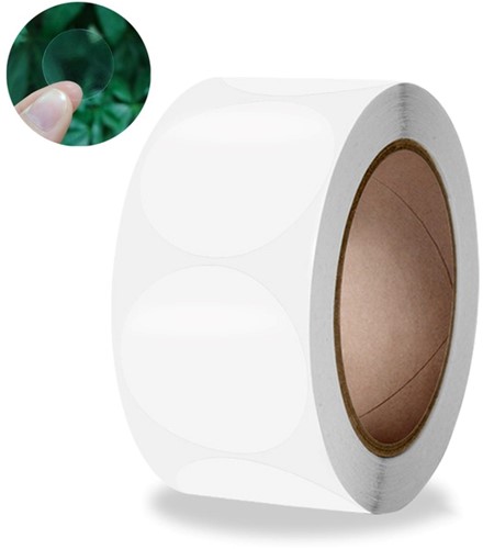 [A-024039] Sluitstickers Transparant Blanco labels 2,5 cm 500 stuks