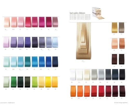 [A-025484] Bel Satijnlint A18 Midi Roze 40 mm rol 100 meter ook geschikt om te bedrukken