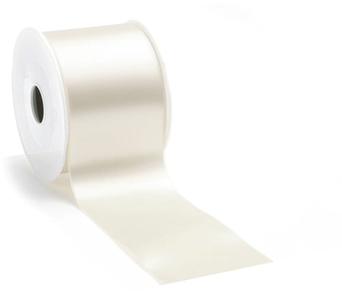 [A-025488] WIDE Satin Satijn Oud Creme 70 mm rol 25 meter 