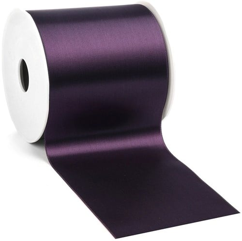 [A-025490] WIDE Satin Satijn Deep Purple, Blue Purple 70 mm rol 25 meter 
