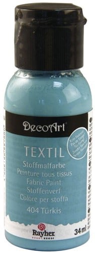 [A-014127] Textielverf Stoffenverf Turquoise 34 ml