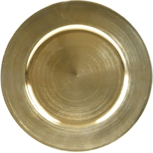 [A-027102] Onderbord Rond Goud Groot 40 cm